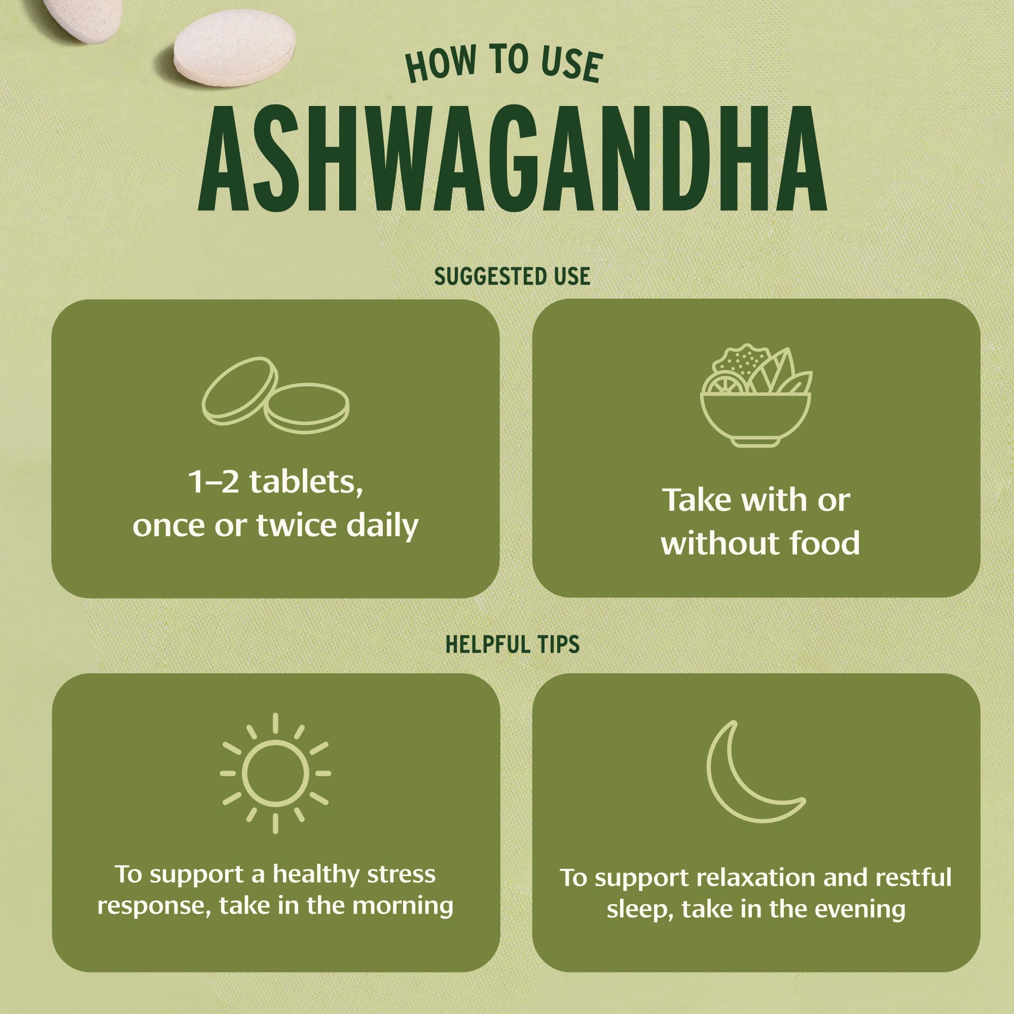 Banyan Botanicals Organic Ashwagandha - 1000mg per Serving - Cortisol Manager & Stress Relief Supplement - Adrenal Support for Mood, Restful Sleep & Muscle Recovery - 180 Tablets - Non-GMO, Vegan* - OzHealthStandard
