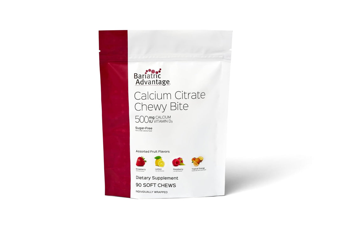 Bariatric Advantage Calcium Citrate Chewy Bites 500 mg - Highly Absorbable & Digestible - OzHealthStandard