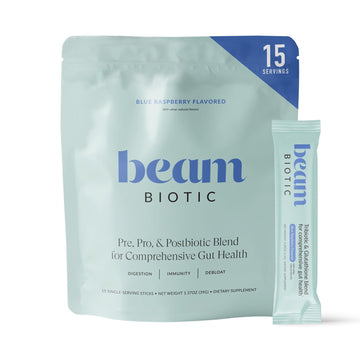 Beam Biotic Probiotics for Women – Gut Health & Digestive Health Powder with Pre, Pro & Postbiotics + Glutathione, Daily Probiotic Drink for Bloating Relief & Gut Balance - OzHealthStandard