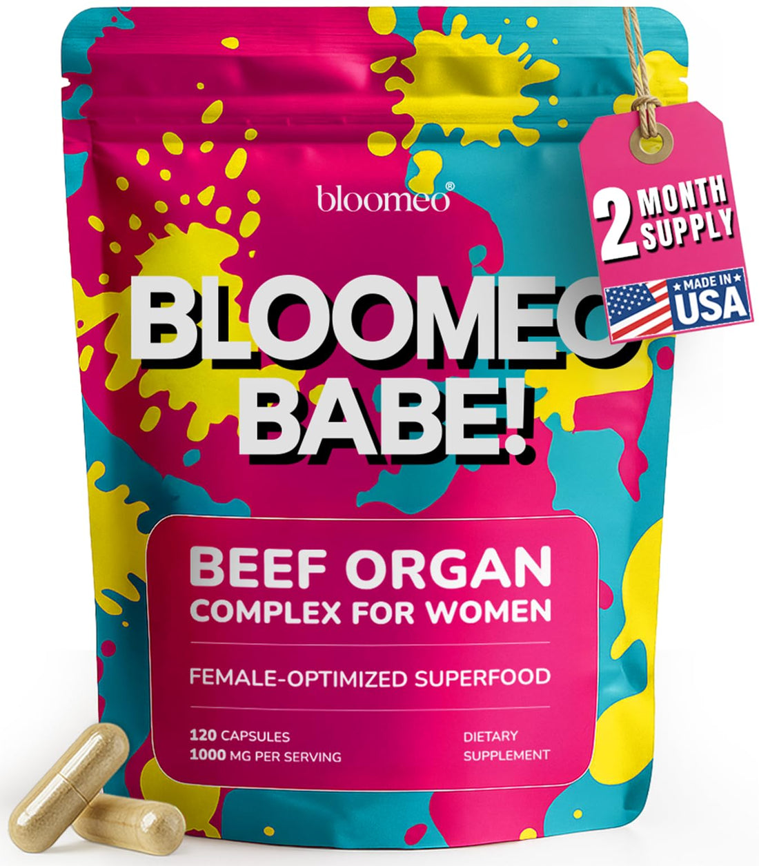 Beef Organ Supplement for Women – Grass Fed Liver, Uterus, Ovary, Heart, Kidney – 30+ Nutrients to Support Hormone Balance, Cycle Health, Energy, Immunity - OzHealthStandard