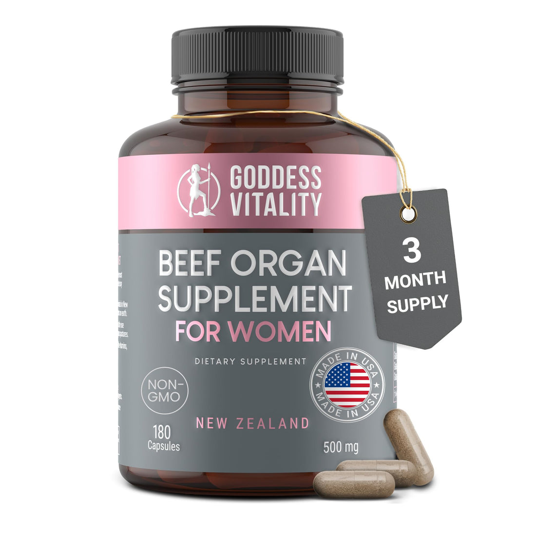 Beef Organ Supplement for Women | Supports Hormone Balance | Ovary, Uterus & Reproductive Nourishment + Liver, Kidney & Heart for Cycle Harmony - OzHealthStandard