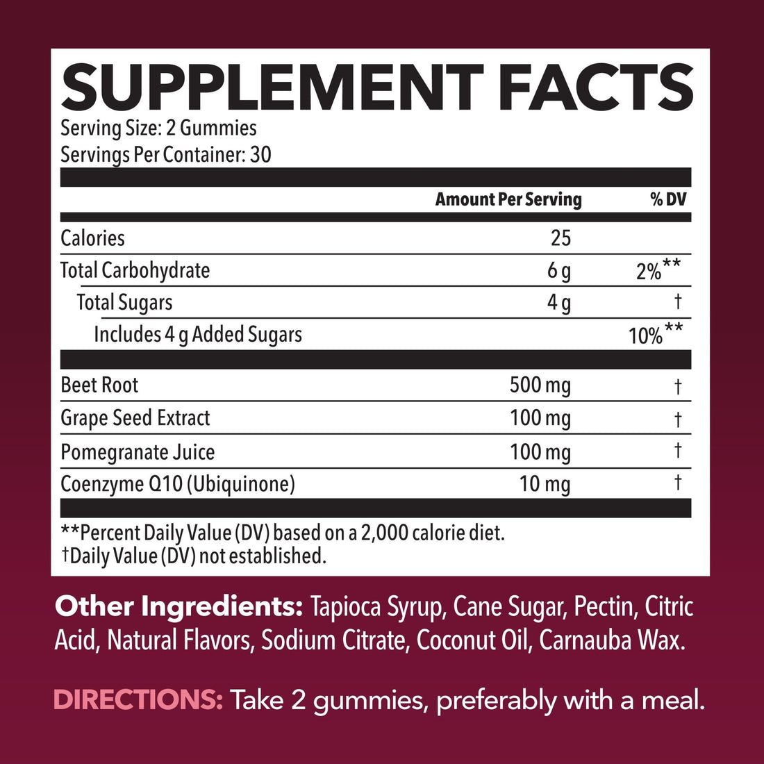 Beet Root Gummies with COQ10 & Pomegranate - Nitric Oxide Supplement for Men and Women - Beetroot for Endurance, Performance, Recovery - Vegan, Non-GMO, Gluten Free - OzHealthStandard