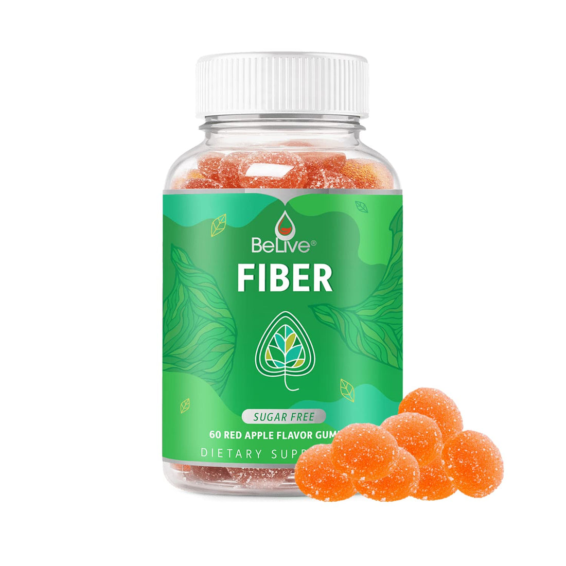 BeLive Fiber Gummies - Sugar Free Prebiotic Digestive Health and Regularity Supplement - Chicory Root & Inulin - OzHealthStandard