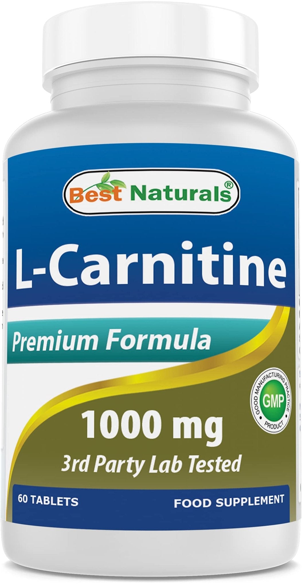 Best Naturals L-Carnitine 1000mg 60 Tablets (60 Count (Pack of 1)) - OzHealthStandard