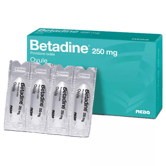 Betadine 250 mg 8 Ovules for vaginal infections - OzHealthStandard