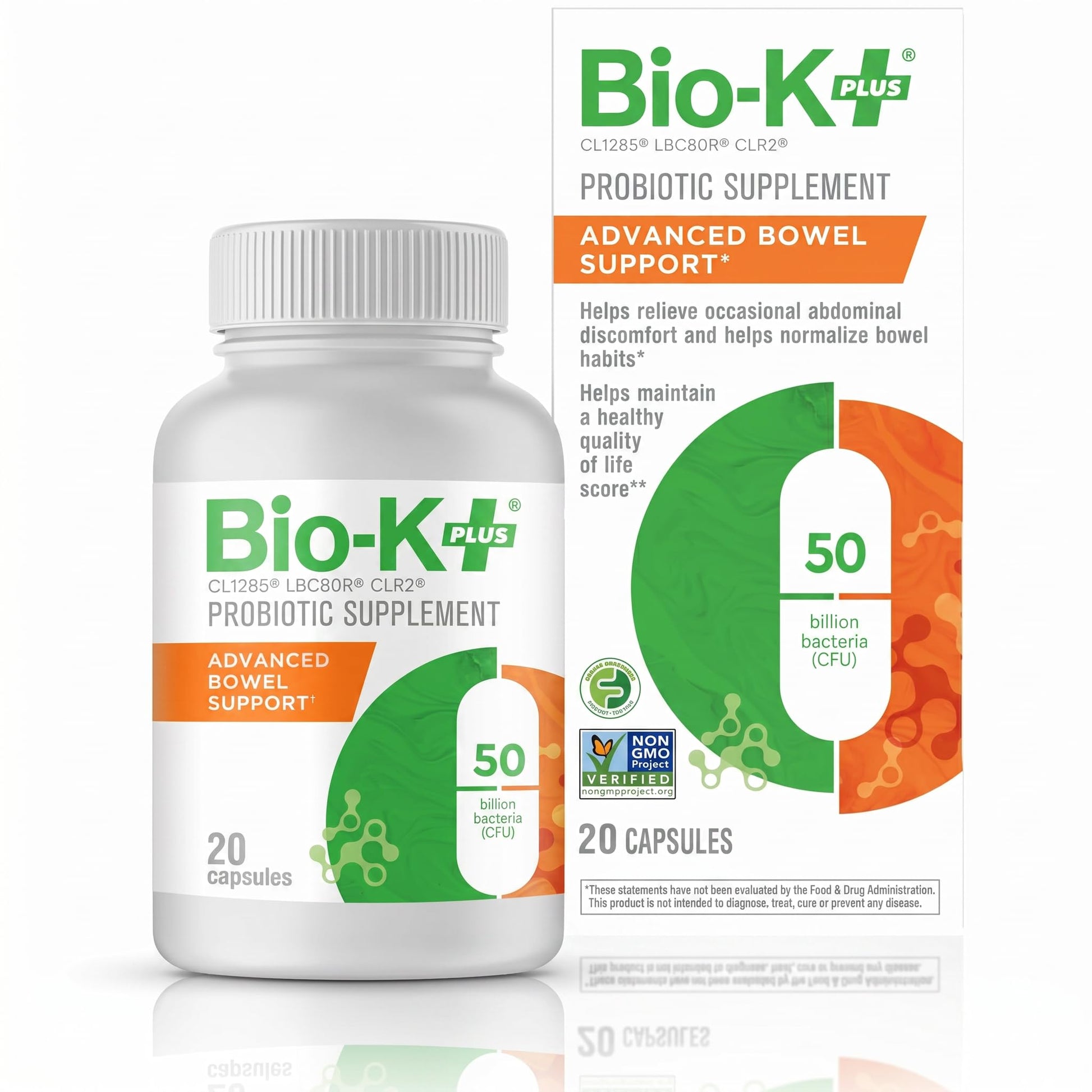 Bio-K+ Probiotic Advanced Bowel Support – 50 Billion CFU – Vegan, Gluten-Free, Non-GMO – Supports Digestive Health & Regularity - OzHealthStandard