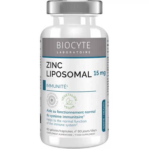 Biocyte Longevity ZN Zinc Liposome 60 capsules - OzHealthStandard