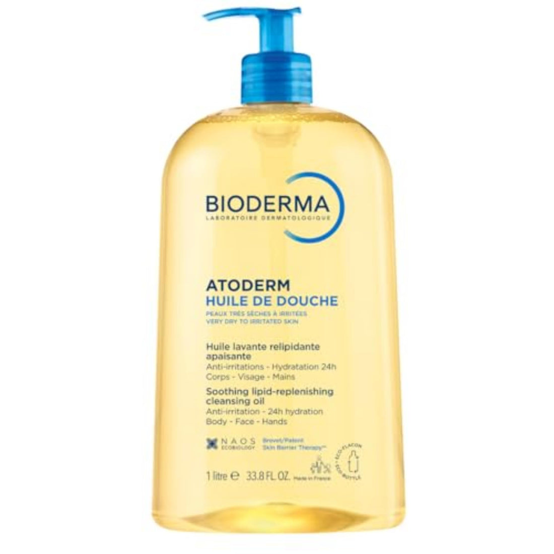 Bioderma Atoderm Shower Oil, Cleansing Oil For Face & Body, Nourishing Cleansing Oil For Dry to Atopic Sensitive Skin - OzHealthStandard