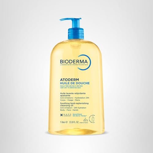 Bioderma Atoderm Shower Oil, Cleansing Oil For Face & Body, Nourishing Cleansing Oil For Dry to Atopic Sensitive Skin - OzHealthStandard