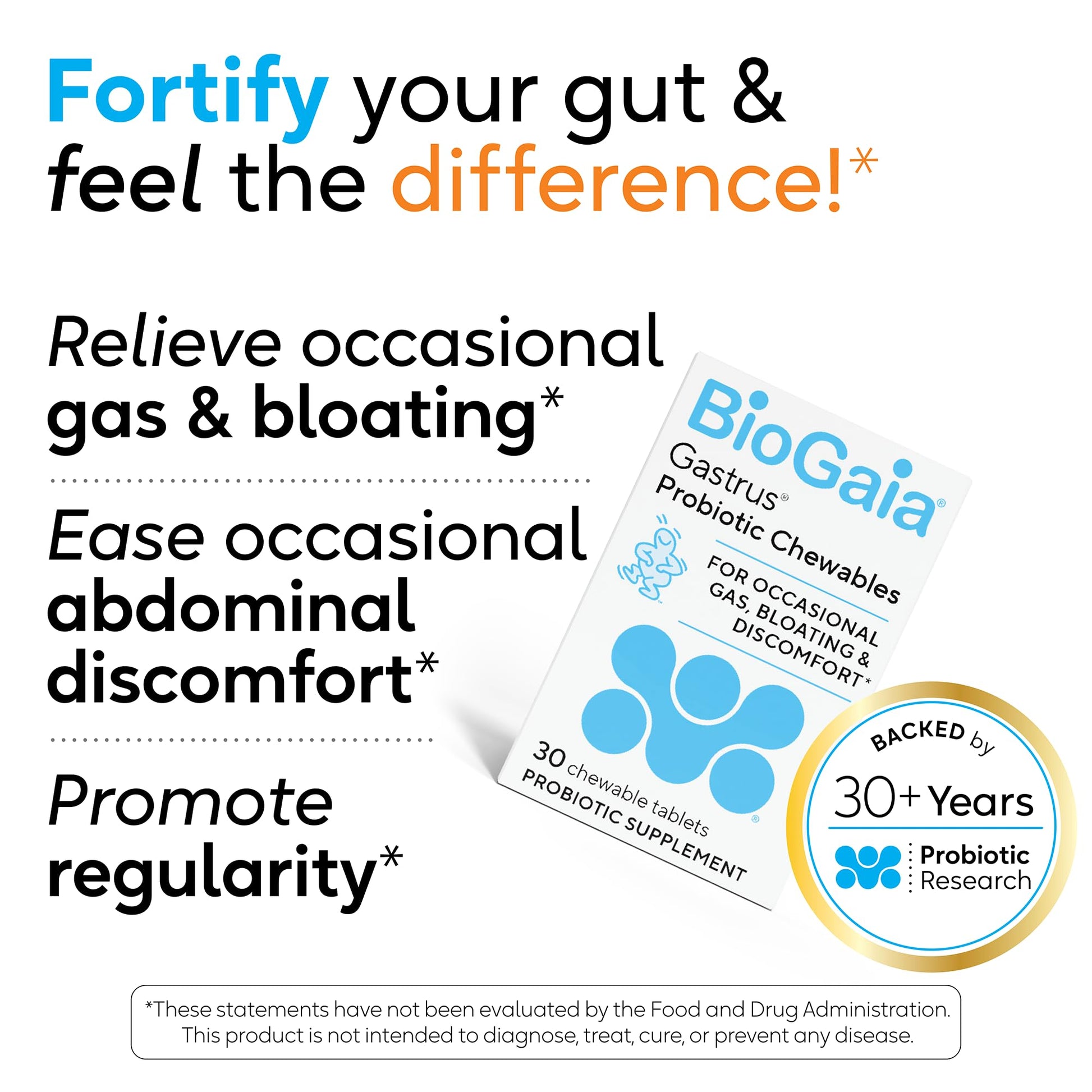 BioGaia Gastrus Gut Health Probiotic | Eases Abdominal Discomfort, Gas & Bloating | Promotes Regularity & a Healthy Gut | Contributes to a Balanced Microbiome | Backed by 30 Years of Research - OzHealthStandard