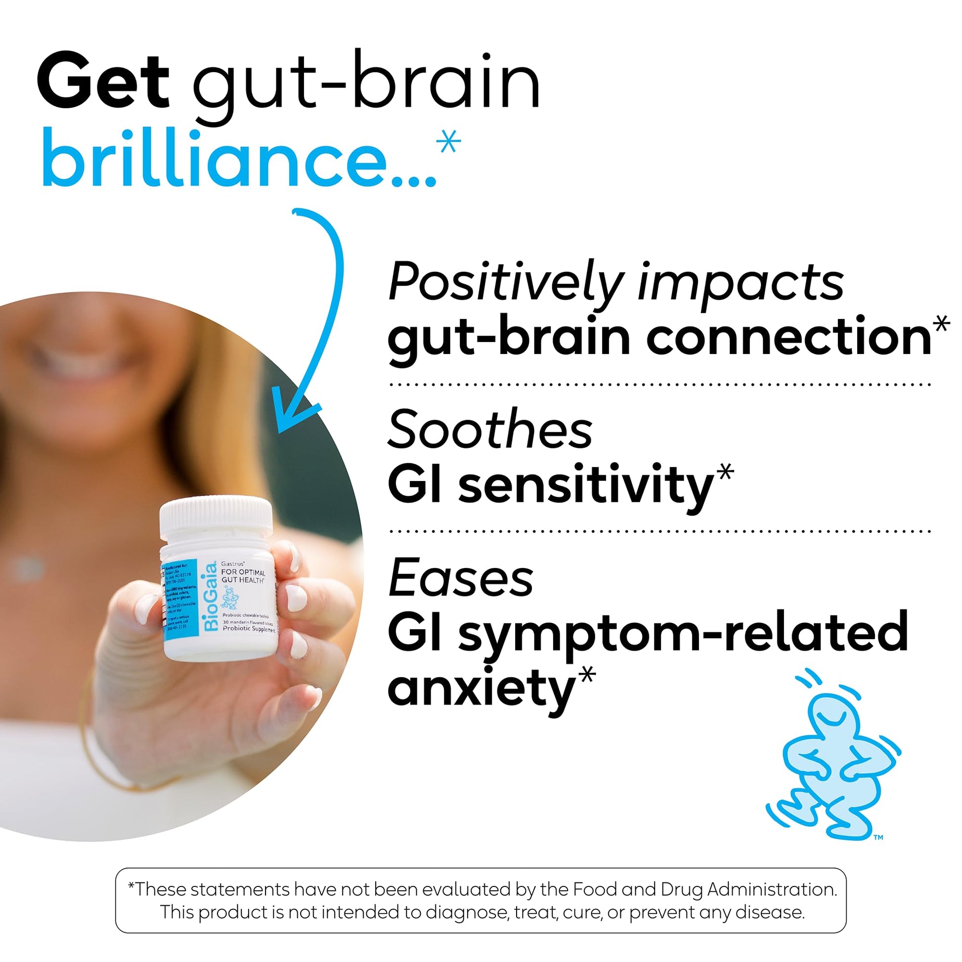 BioGaia Gastrus Gut Health Probiotic | Eases Abdominal Discomfort, Gas & Bloating | Promotes Regularity & a Healthy Gut | Contributes to a Balanced Microbiome | Backed by 30 Years of Research - OzHealthStandard