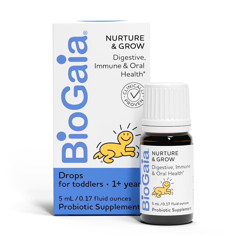 BioGaia Nurture & Grow for Toddlers | Ages 1+ | Liquid Probiotic | Allergen-Free | Triple-Benefit Probiotic for Kids | Digestive Health - OzHealthStandard