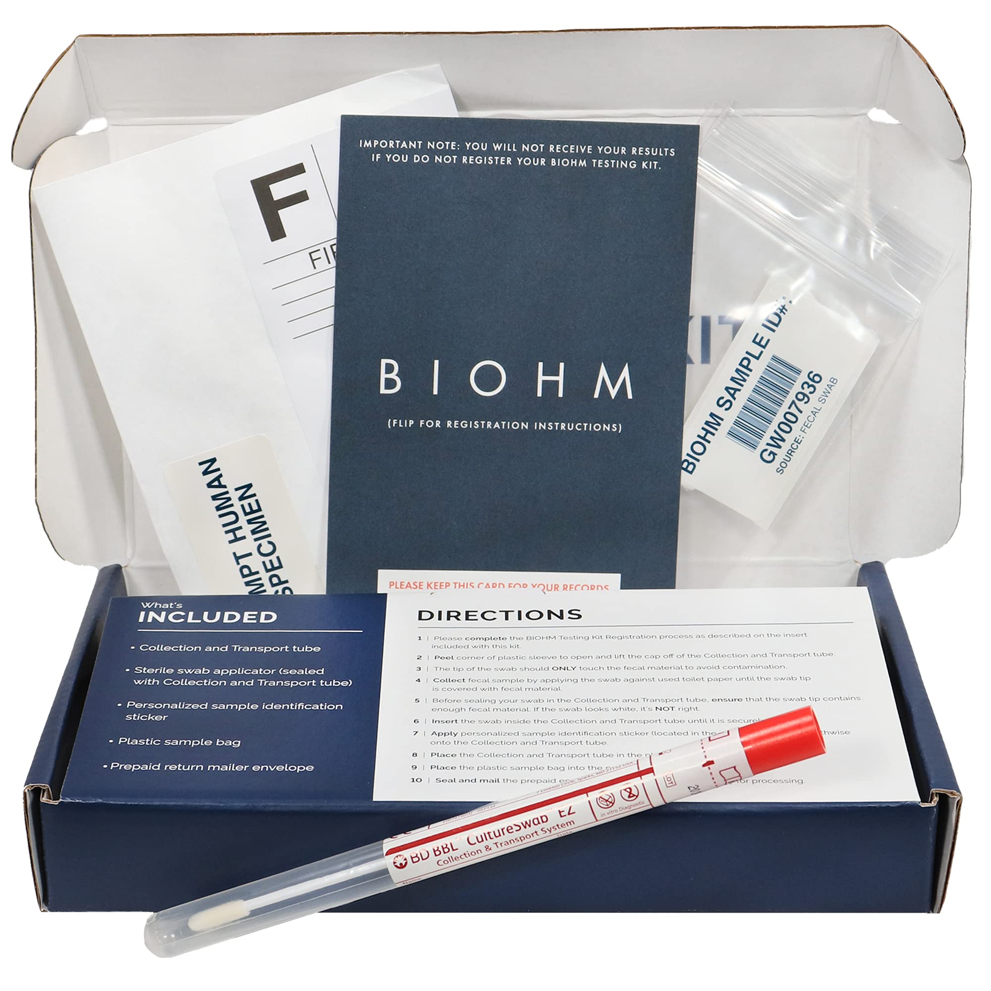 BIOHM Gut Health Test Kit for Microbiome and Digestive Health Analysis, Home Test Kit with Gut Score, Easy-to-Read Results and Actionable Recommendations - OzHealthStandard