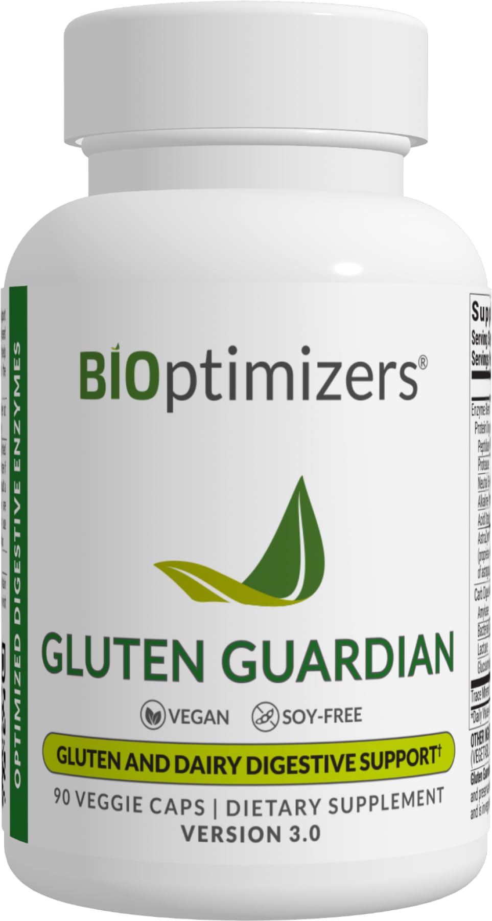 BIOptimizers Gluten Guardian 3.0 - Enzyme Supplement with DPP-IV to Support Gluten Digestion – May Help Prevent Bloating, - OzHealthStandard