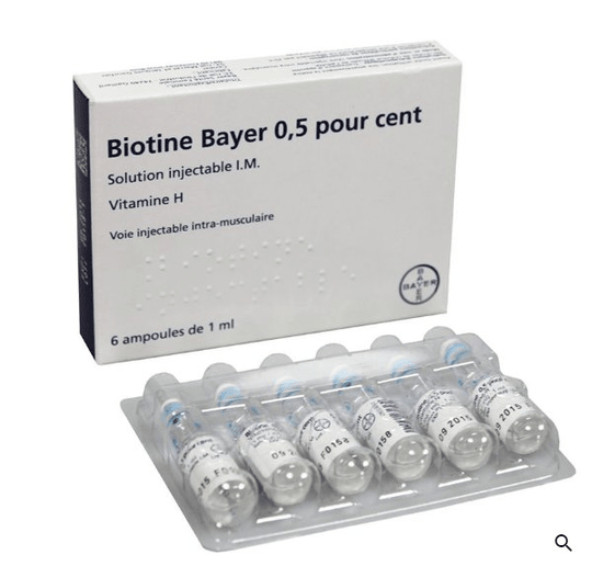 Biotin Bayer 0.5% Vitamine H - hair loss solution - 6 pcs - OzHealthStandard