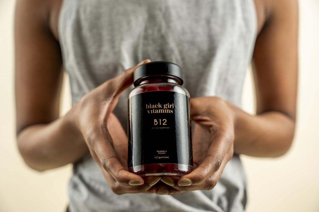 Black Girl Vitamins - Vitamin B12 Gummies, for Energy, Metabolism & Nervous System Support, 1000 mcg Cyancobalamin B12 per Serving - OzHealthStandard