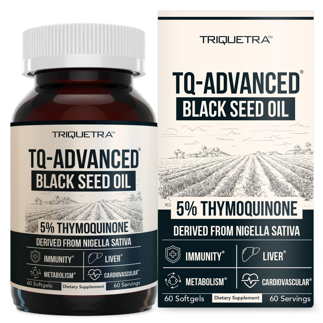 Black Seed Oil Softgels | 5% Thymoquinone - TQ-Advanced® | High Potency - 500 mg per Capsule - 15:1 Concentrate from Nigella Sativa Extract - OzHealthStandard
