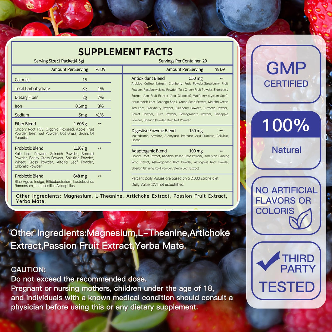 Blltzzz Newpie Superfoods Happy Cleaner Probiotic Powder,Watermelon Flavor Prebiotic & Probiotic Powder,Organic Fiber,Sugar Free,Gut Health,Natural Antioxidant - OzHealthStandard