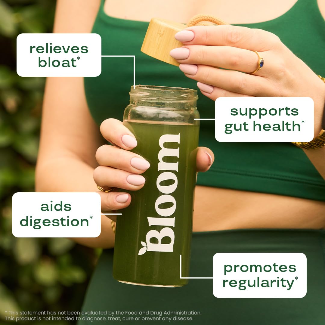 Bloom Nutrition Superfood Greens Powder, Digestive Enzymes with Probiotics and Prebiotics, Gut Health, Bloating Relief for Women, Chlorella, Green Juice Mix with Beet Root Powder, 30 SVG, Mango - OzHealthStandard