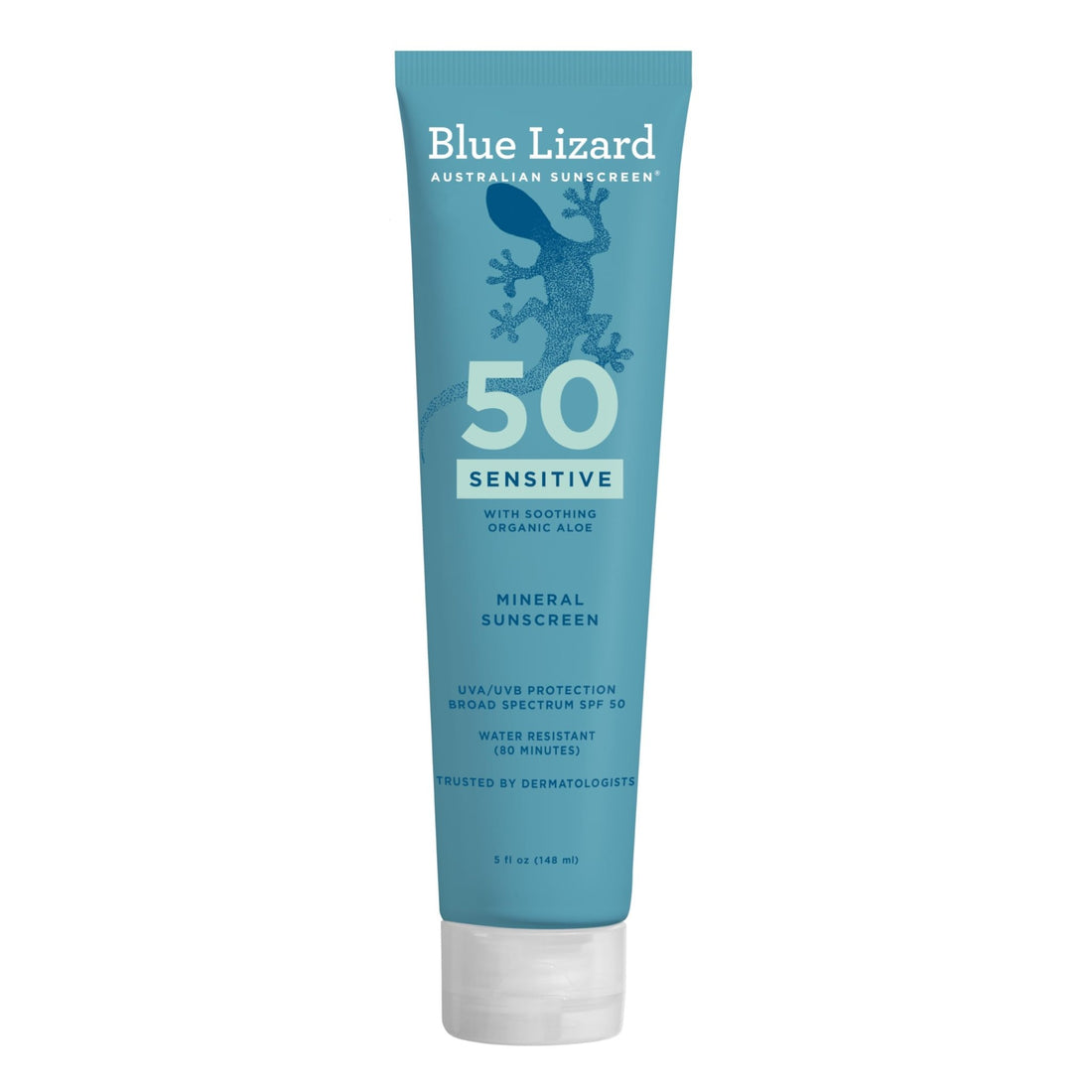 Blue Lizard Sensitive Mineral SPF 50 Sunscreen Lotion, 100% Mineral Sunscreen, UVA/UVB Protection - OzHealthStandard