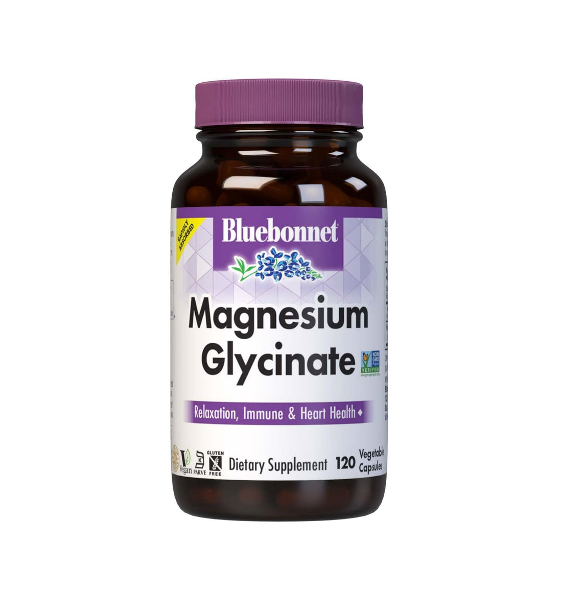 Bluebonnet Nutrition Magnesium Glycinate 400mg Maximum Absorption Mineral Complex Supports Energy Production & Enzyme Function - Non-GMO - OzHealthStandard