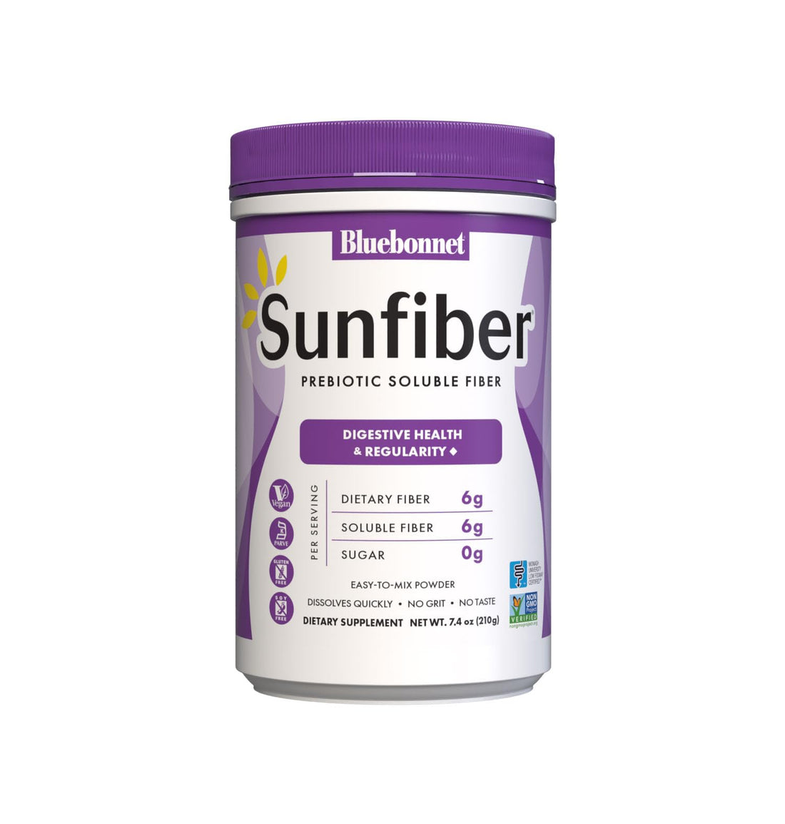 BlueBonnet Nutrition Sunfiber – 6 g of Plant Based Prebiotic Soluble Fiber – Supports Digestive Health* - Instant Dissolve – Non-GMO, Vegan, Kosher - OzHealthStandard