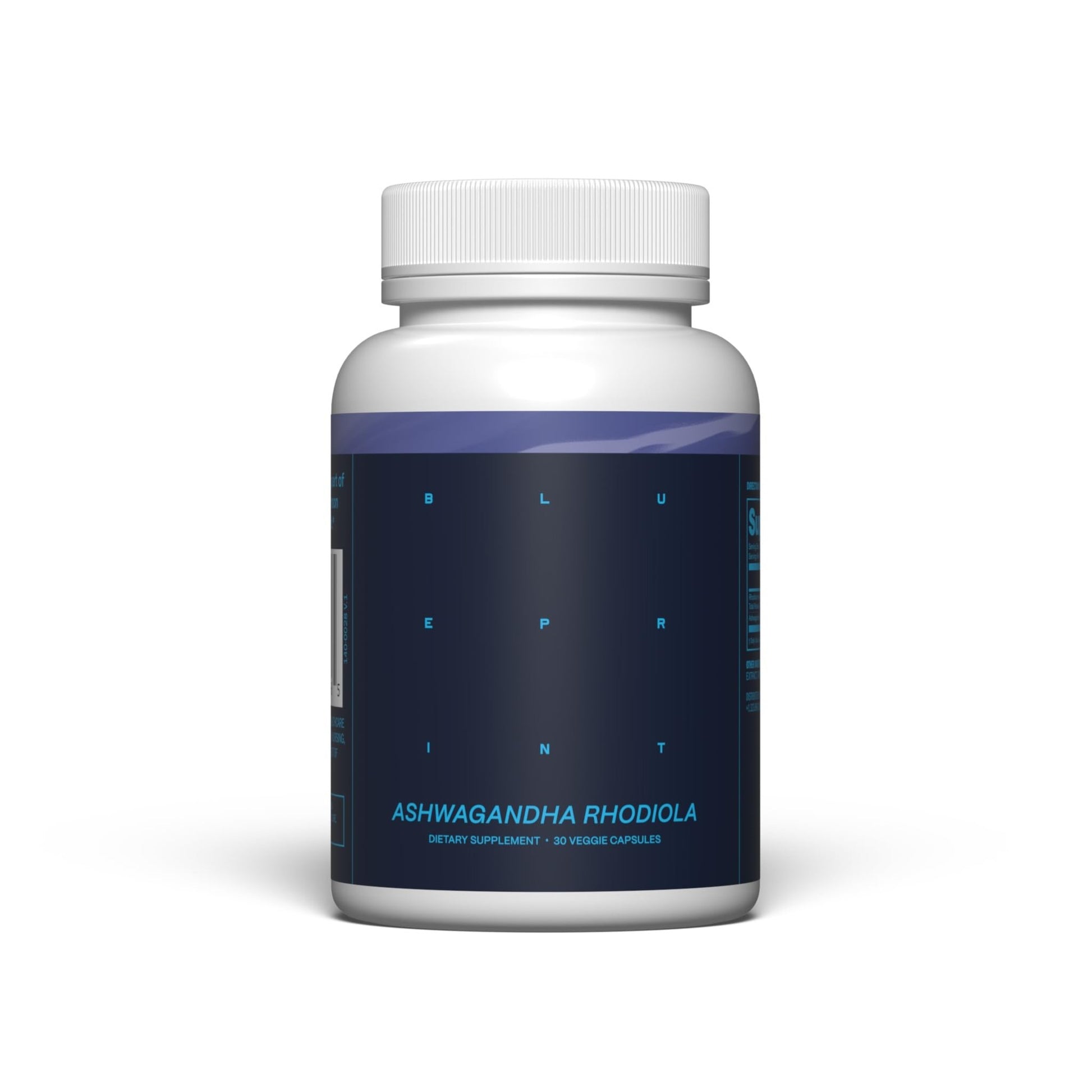 Blueprint Bryan Johnson Ashwagandha & Rhodiola Supplement – 120mg Ashwagandha + Rhodiola Root – Daily Adaptogen Capsules for Stress Support, Mood Balance, Energy & Focus – 30 Vegan Capsules - OzHealthStandard