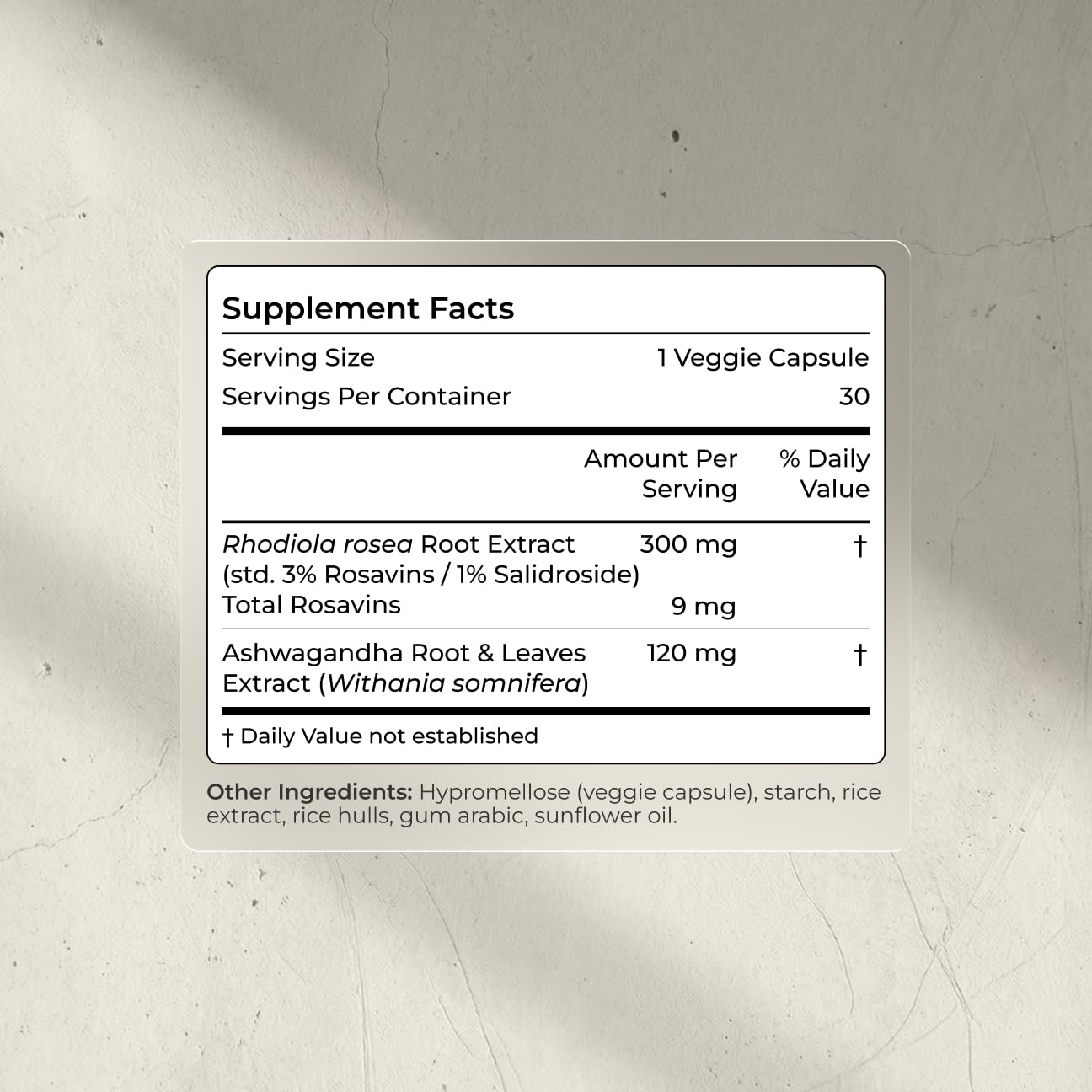Blueprint Bryan Johnson Ashwagandha & Rhodiola Supplement – 120mg Ashwagandha + Rhodiola Root – Daily Adaptogen Capsules for Stress Support, Mood Balance, Energy & Focus – 30 Vegan Capsules - OzHealthStandard