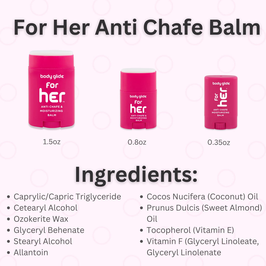 Body Glide For Her Anti Chafe Balm | Chafing stick with added emollients | Great for dry - OzHealthStandard