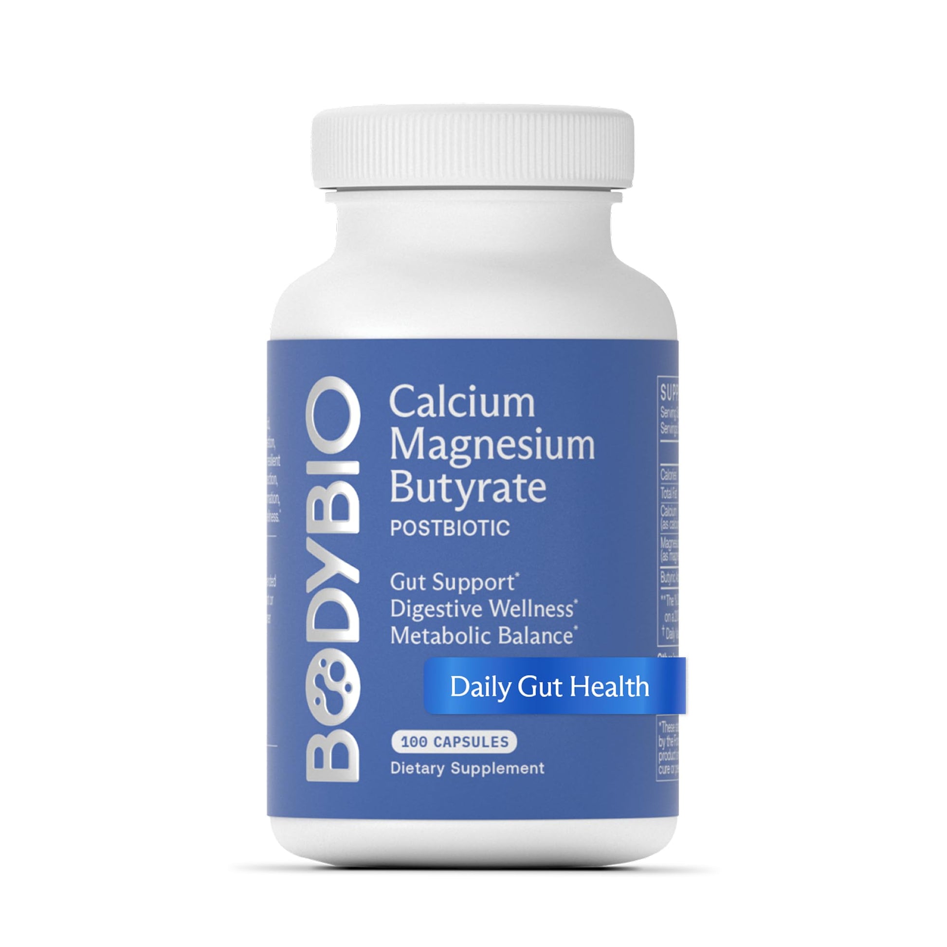 BodyBio Butyrate - Postbiotic for Gut Health, Digestive Support, Bloat, Gas & Constipation Relief, Leaky Gut Repair - Calcium, Magnesium - OzHealthStandard