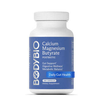 BodyBio Butyrate - Postbiotic for Gut Health, Digestive Support, Bloat, Gas & Constipation Relief, Leaky Gut Repair - Calcium, Magnesium - OzHealthStandard