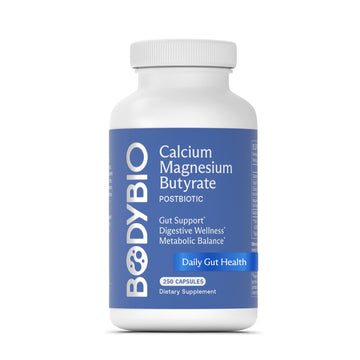 BodyBio Butyrate - Postbiotic for Gut Health, Digestive Support, Bloat, Gas & Constipation Relief, Leaky Gut Repair - Calcium, Magnesium - OzHealthStandard