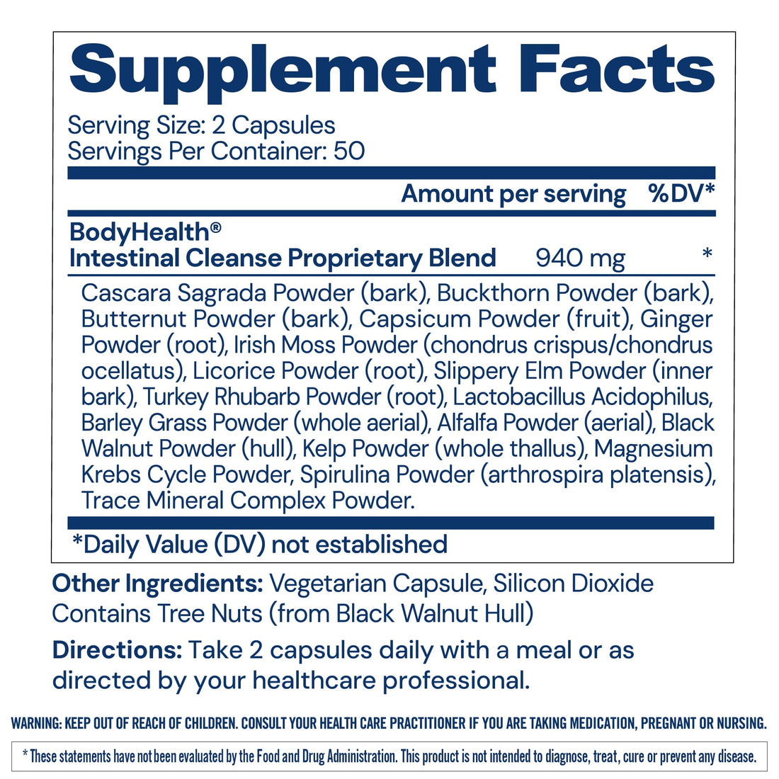 BodyHealth Intestinal Cleanse - Eliminate, Colon Cleanser Detox, Gentle Laxative Pills and Bowel Flush Constipation Relief for Adults, Body Cleanse for Colon Health - OzHealthStandard