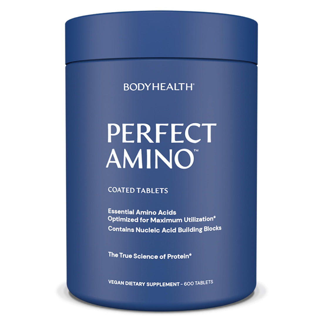 BodyHealth PerfectAmino (600 ct) Easy to Swallow Tablets, Essential Amino Acids Supplement with BCAAs, Vegan Protein for Pre/Post Workout & Muscle Recovery with Lysine, Tryptophan, Leucine, Methionine - OzHealthStandard