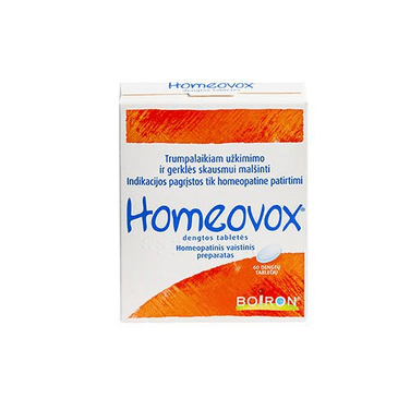Boiron Homeovox Homeopathic 60 Tabs - OzHealthStandard