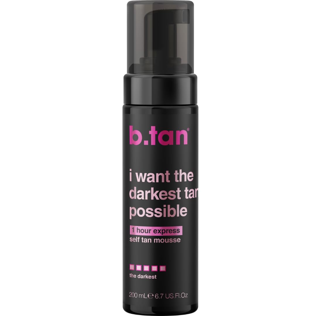 b.tan Ultra Dark Self Tanner Mousse | I Want The Darkest Tan Possible - Fast, 1 Hour Express - OzHealthStandard