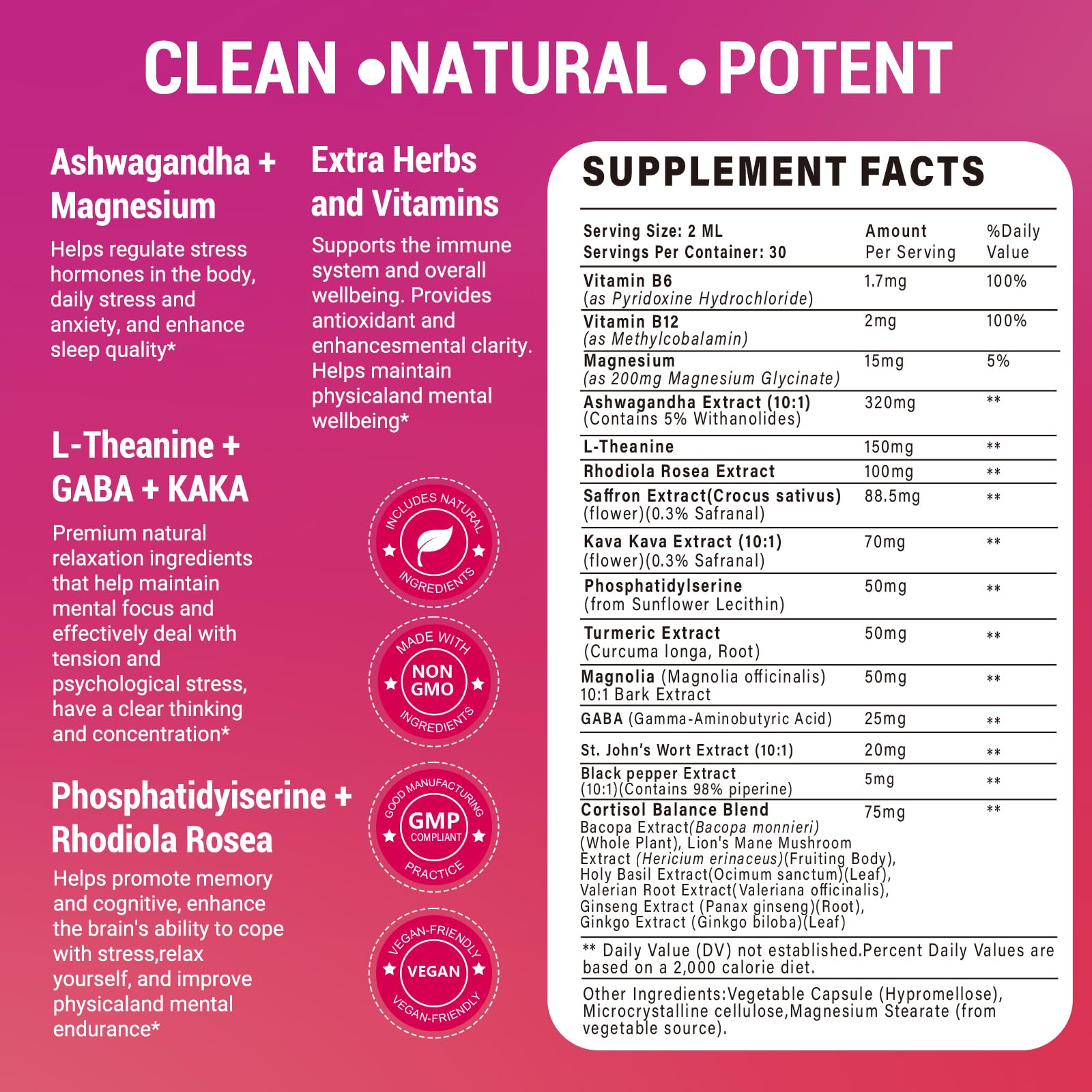 Bvlaue Cortisol Supplements Detox for Women - 20-in-1 Cortisol Reducer,Manager,Lower w/Ashwagandha,Magnesium,L-Theanine,Saffron,Rhodiola for Hormone Balance/Sleep/Stress Relief,Strawberry Flavor - OzHealthStandard