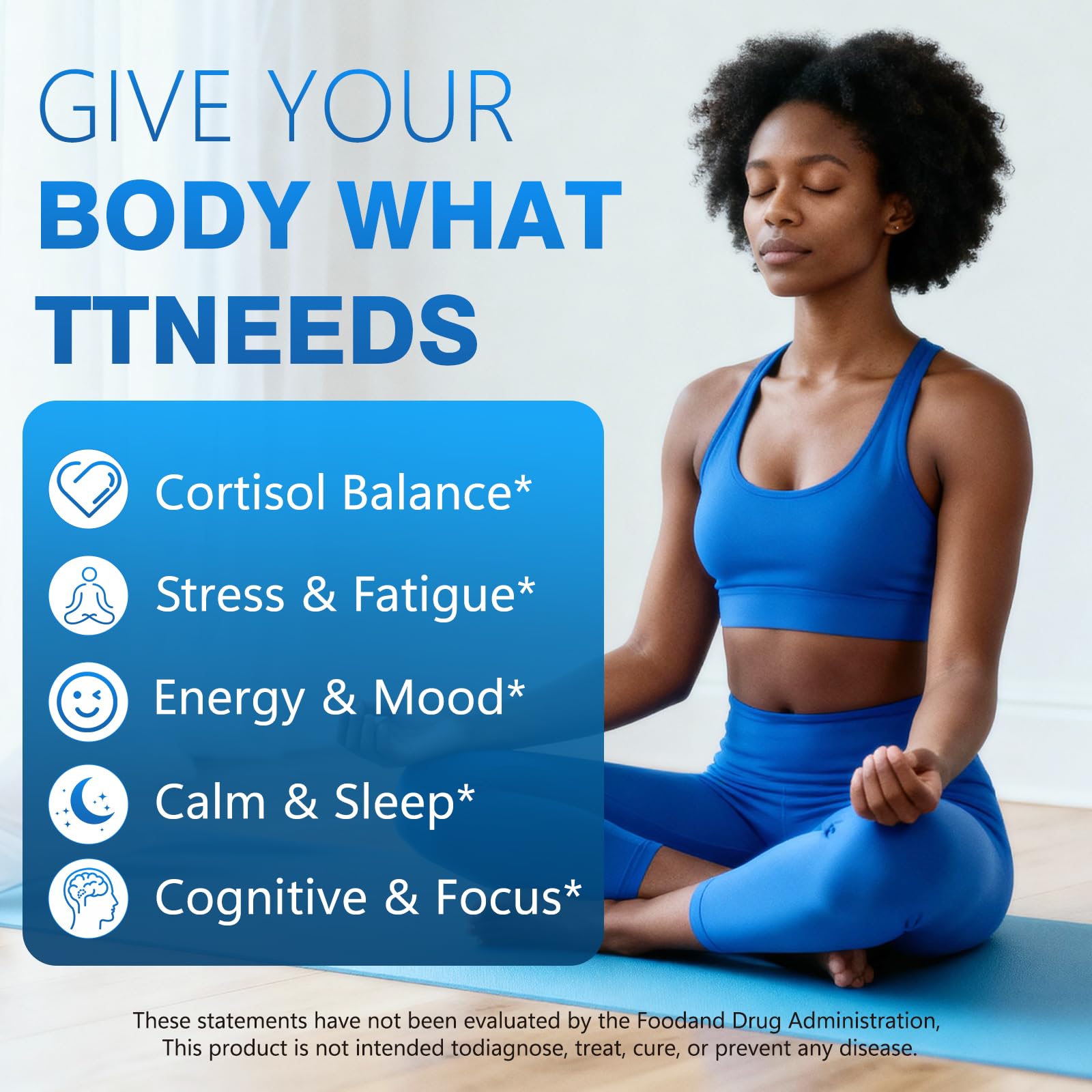 Bvlaue Cortisol Supplements for Women & Men - 15-in-1 Cortisol Reducer Manager Lower w/Ashwagandha,Magnesium,L-Theanine/Saffron Vitamin B6 & B12,60 Vegan CT for Stress Relief Sleep,Mood,Non-GMO - OzHealthStandard
