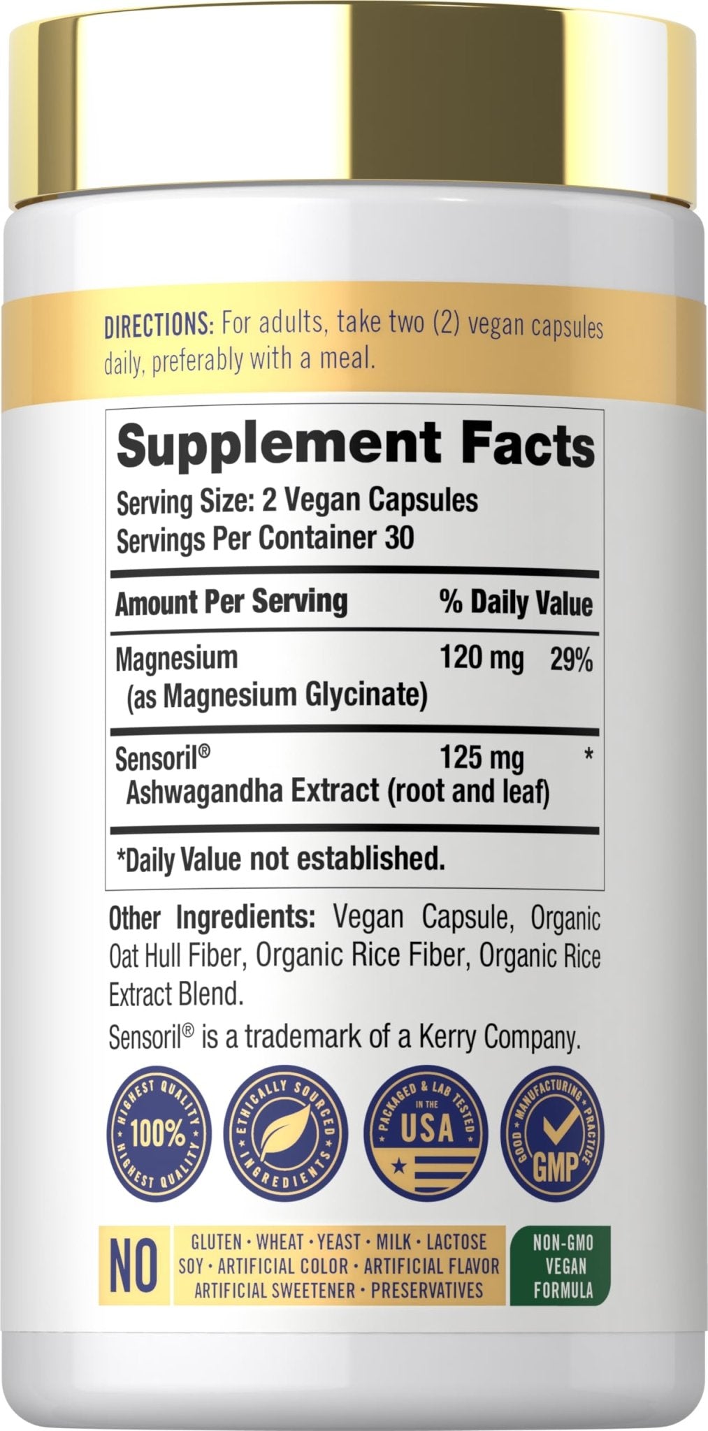 Carlyle Cortisol Supplement | 60 Vegan Capsules | Ashwagandha & Magnesium Complex | Non-GMO, Gluten Free - OzHealthStandard