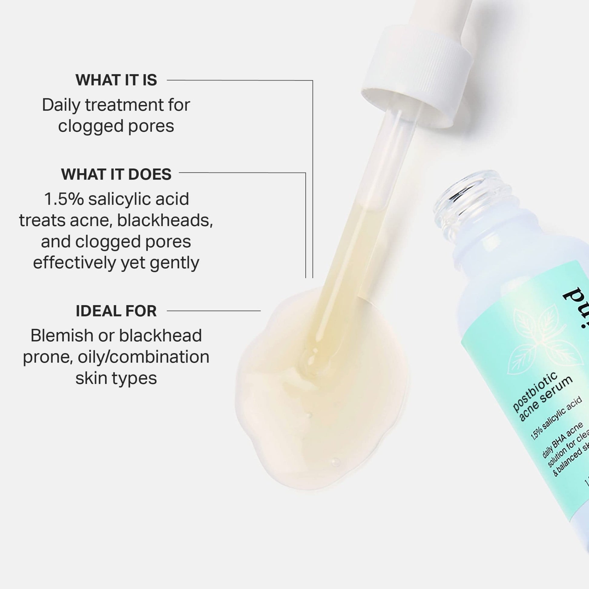 Cocokind Postbiotic Acne Serum, Salicylic Acid Serum and BHA Liquid Exfoliant - Exfoliating, Brightening and Hydrating Serum - OzHealthStandard