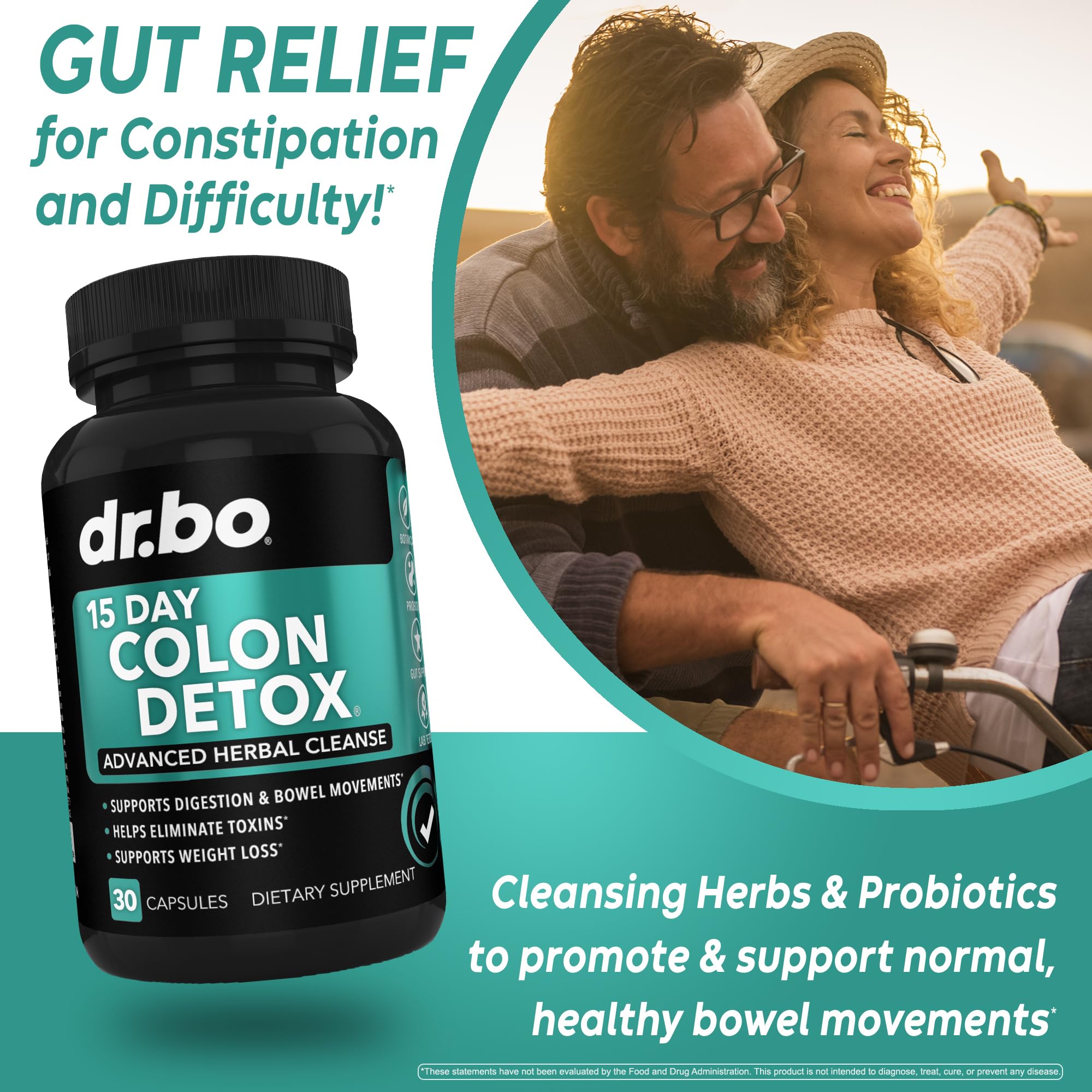 Colon Cleanser Detox for Weight Flush - 15 Day Intestinal Cleanse Pills & Probiotic - Fast Natural Laxative for Constipation Relief - Bowel Movement Supplements for Stomach Bloating, Gut Loss Support - OzHealthStandard