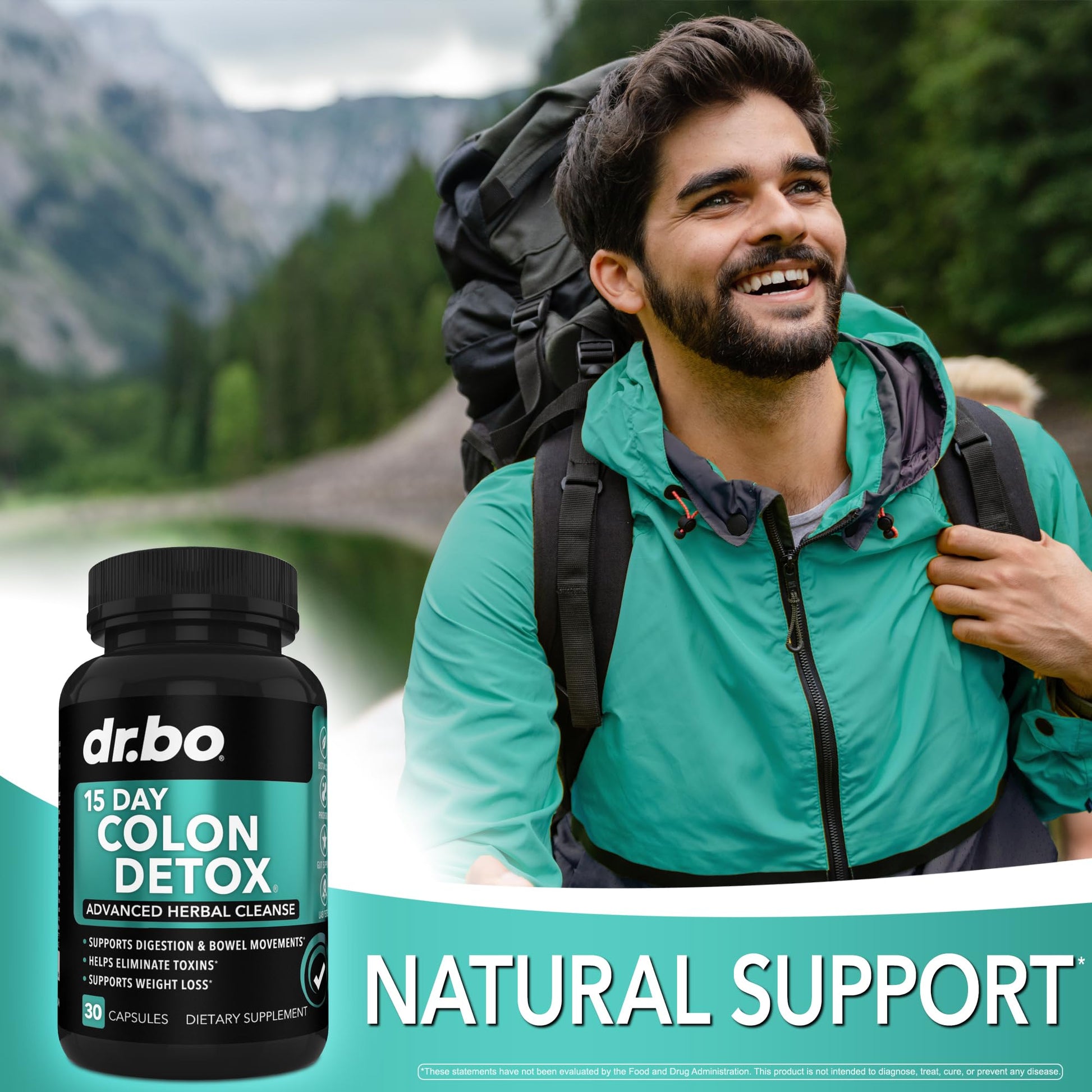 Colon Cleanser Detox for Weight Flush - 15 Day Intestinal Cleanse Pills & Probiotic - Fast Natural Laxative for Constipation Relief - Bowel Movement Supplements for Stomach Bloating, Gut Loss Support - OzHealthStandard
