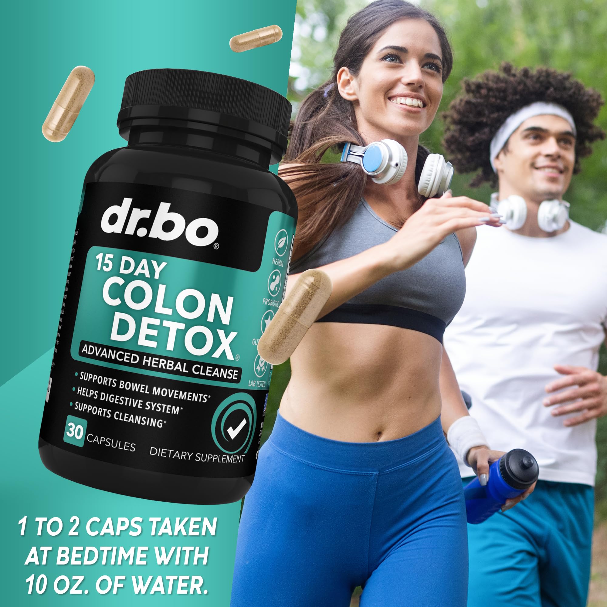 Colon Cleanser Detox for Weight Flush - 15 Day Intestinal Cleanse Pills & Probiotic - Fast Natural Laxative for Constipation Relief - Bowel Movement Supplements for Stomach Bloating, Gut Loss Support - OzHealthStandard