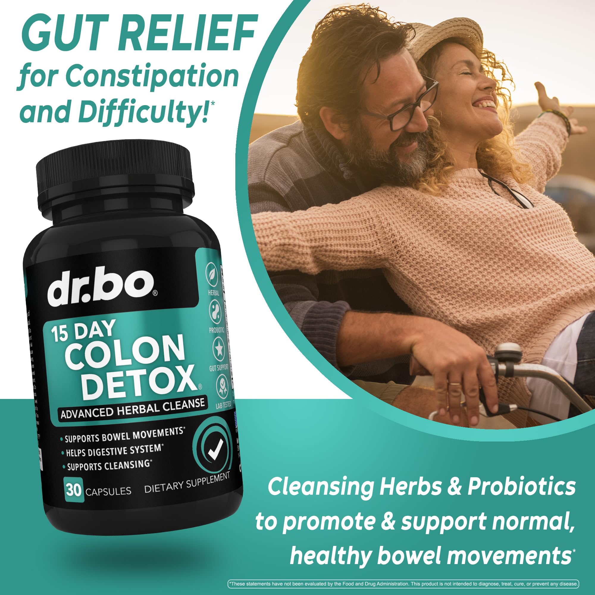 Colon Cleanser Detox for Weight Flush - 15 Day Intestinal Cleanse Pills & Probiotic - Fast Natural Laxative for Constipation Relief - Bowel Movement Supplements for Stomach Bloating, Gut Loss Support - OzHealthStandard