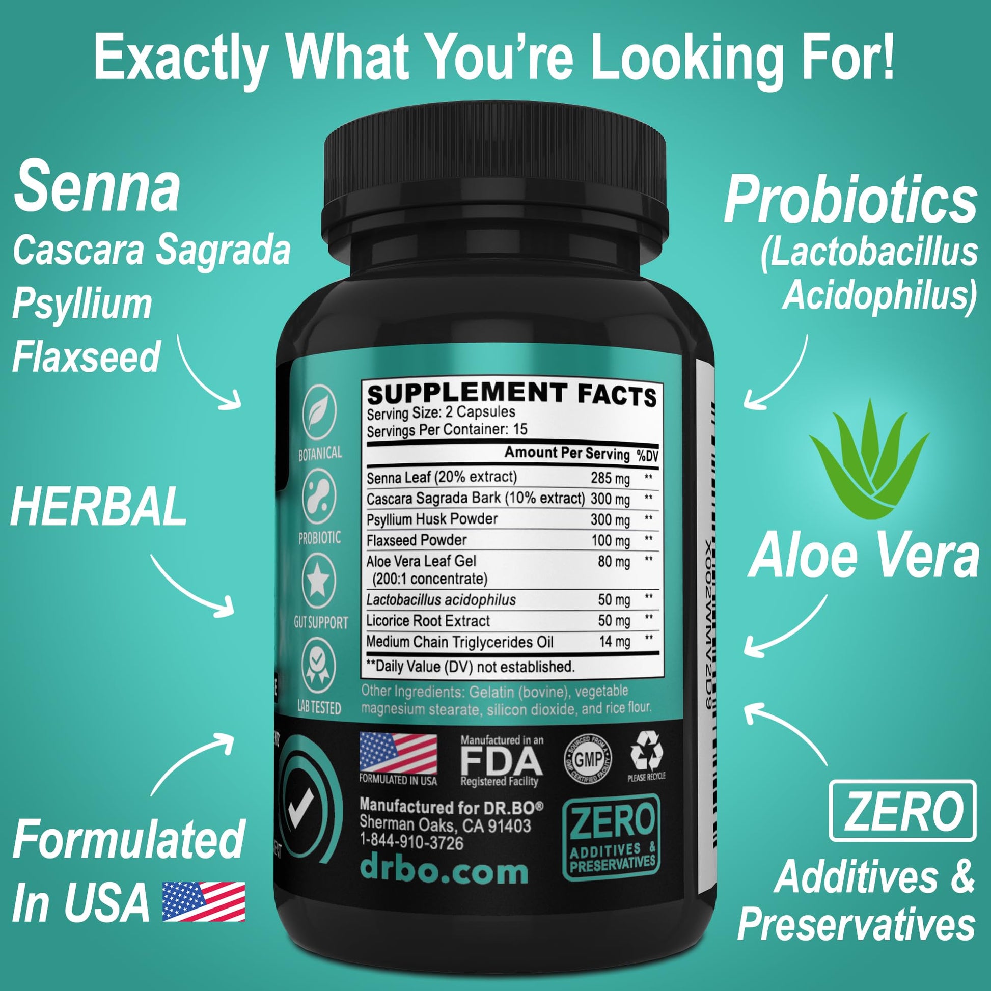 Colon Cleanser Detox for Weight Flush - 15 Day Intestinal Cleanse Pills & Probiotic - Fast Natural Laxative for Constipation Relief - Bowel Movement Supplements for Stomach Bloating, Gut Loss Support - OzHealthStandard
