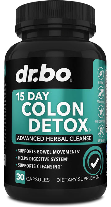 Colon Cleanser Detox for Weight Flush - 15 Day Intestinal Cleanse Pills & Probiotic - Fast Natural Laxative for Constipation Relief - Bowel Movement Supplements for Stomach Bloating, Gut Loss Support - OzHealthStandard