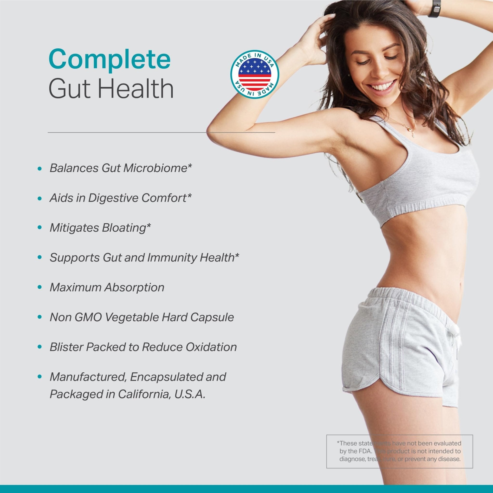 Complete Probiotic Blend: 5-in-1 Digestive Enzymes, Zinc, Postbiotic, Prebiotics and Probiotics for Women & Men, Provitalize for Women Digestive & Gut Health | 10 Strains 20 Billion CFU, 60ct Softgels - OzHealthStandard