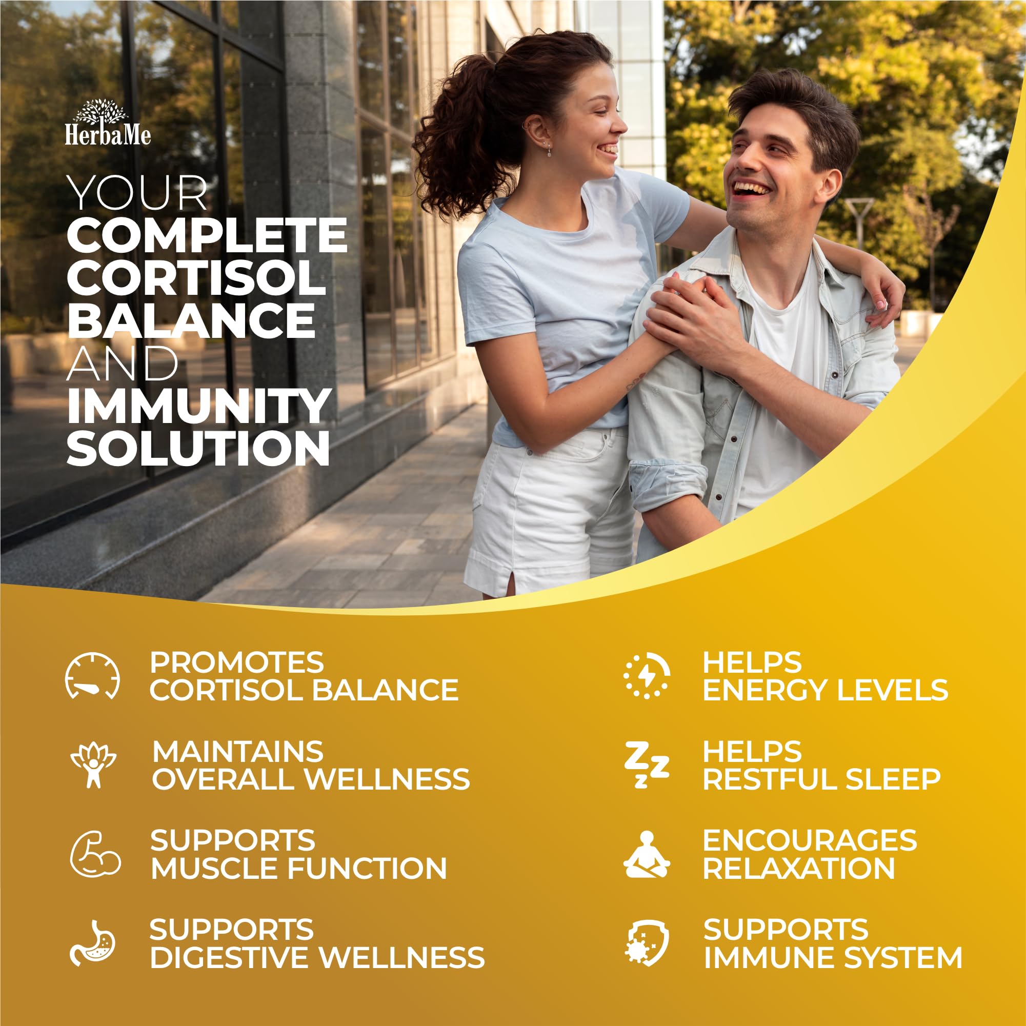 Cortisol Balance and Immune Support Supplement with Ashwagandha, Irish Sea Moss, Black Seed, Vitamin D and Magnesium Complex | Mood Enhancer | Immunity Booster | Stress Relief Pills | 90 Capsules - OzHealthStandard