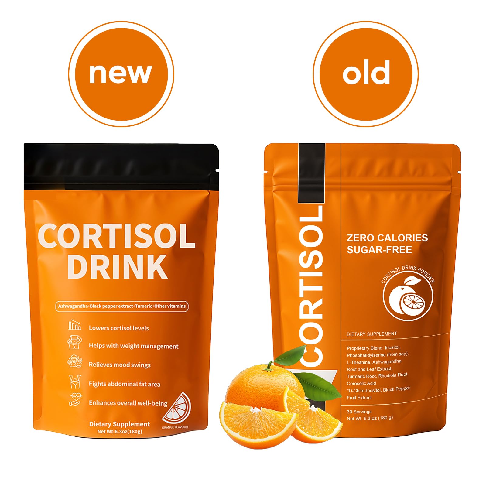 Cortisol Drink Mix | Cortisol Supplements for Women & Men | Ashwagandha, L-Theanine, Turmeric Root, Black Pepper Extract, Healthy Cortisol Levels, Mental Clarity - OzHealthStandard