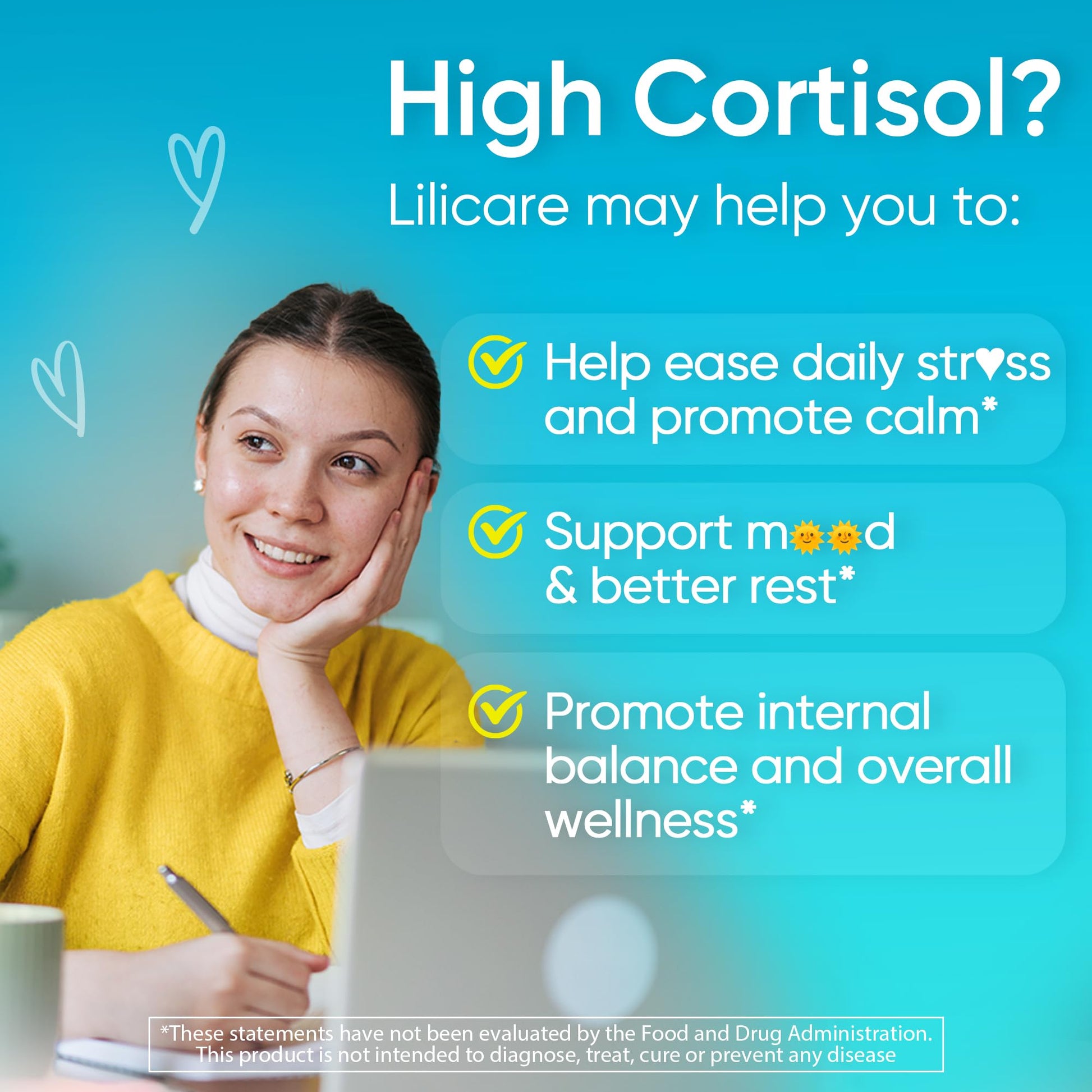 Cortisol Gummies for Women & Men, Sugar Free Cortisol Reducer Supplements w/ Magnesium, Ashwagandha, Mushroom, L-theanine, Rhodiola, Vitamin B6 B12 for Cortisol Detox, Relax, Sleep Support 2 Pack - OzHealthStandard